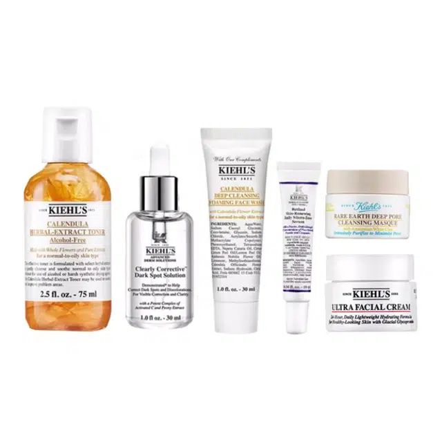 科颜氏 安白瓶全明星礼盒护肤套装 保湿补水 六件套