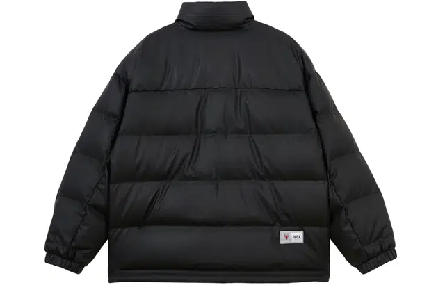 Jack Jones x NBA Chicago Bulls Black Puffer Jacket