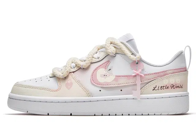 Nike Court Borough 2 GS White Pink