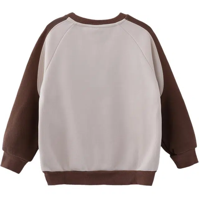 玛米玛卡 圆领插肩时尚卫衣 米杏青少年