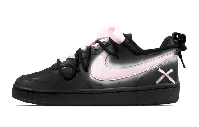 Nike Court Borough GS Black Pink