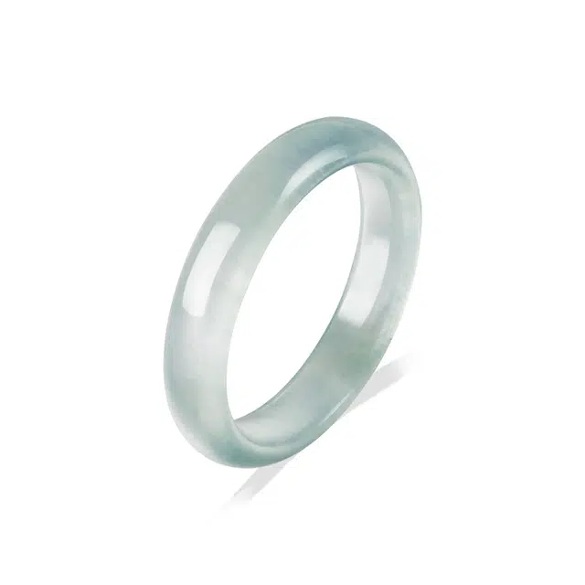 重庆金店 冰冰蓝 女神专属透亮古风国风淡绿色新中式 琉璃 玉石手镯 男女同款情侣款