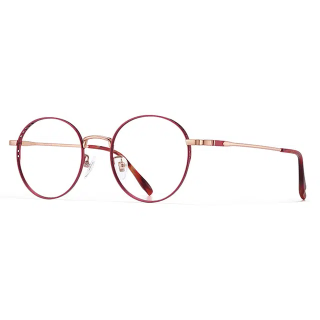 苍木优品 超轻素颜纯钛金丝圆框近视眼镜框可佩防雾防蓝光镜片钛合金眼睛架 光学镜架 男女同款情侣款