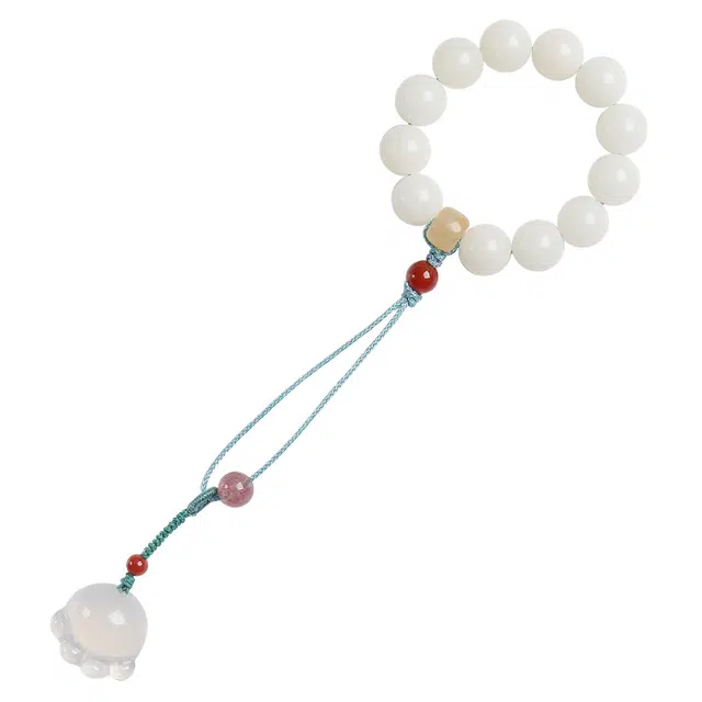 月印百川 新中式国潮古风转运民族风复古可爱猫爪流苏 小众 菩提根 其他菩提类 男女同款情侣款 礼盒