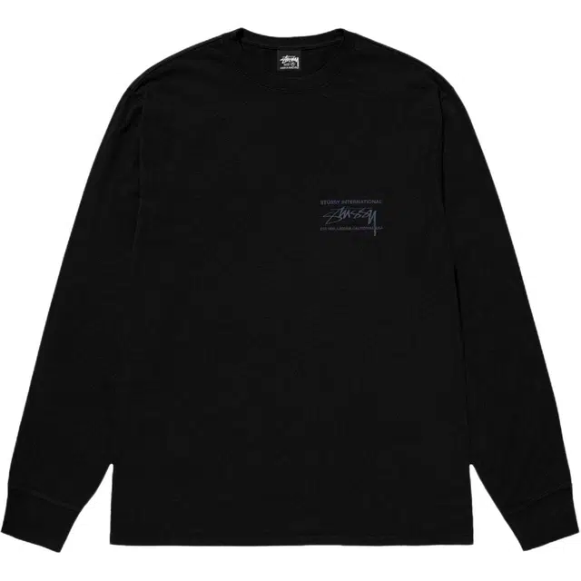 Stussy FW24 SMOOTH INTERNATIONAL LS TEE logoT