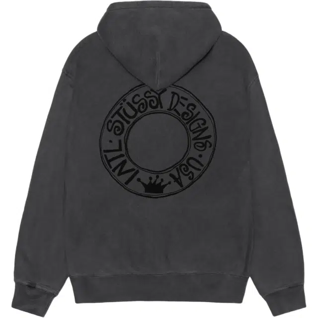 Stussy FW24 2024 BUANA ZIP HOODIE PIGMENT DYED