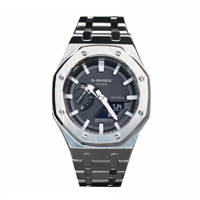 Casio GA-2100 Silver Steel