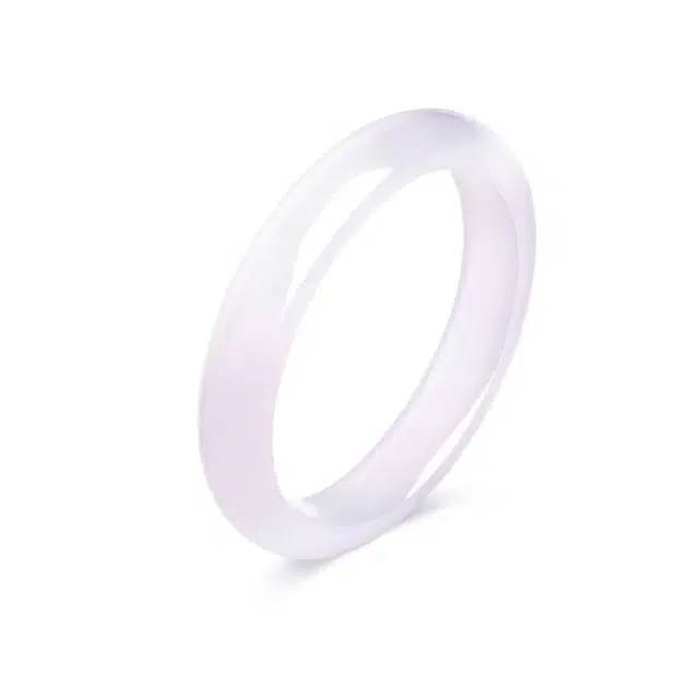 尚仟伊 九紫离火 芋泥波波紫罗兰圆条飘紫美人条玉镯 新中式国潮古风旗袍清冷感素圈 玉髓 手镯 女款 甜蜜饰爱