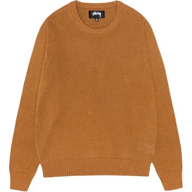 Stussy FW24 SURFMAN ICON COTTON LINEN CREW logo