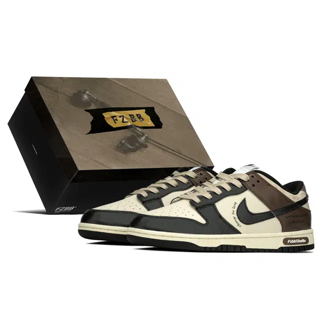 Nike Dunk Low "Time Traveler" Beige Brown Black