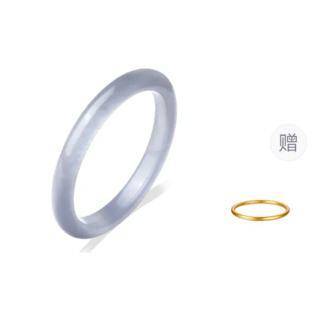 重庆金店 【点收藏 赠素圈镯子】新中式优雅古风旗袍汉服 琉璃 玉石手镯 男女同款情侣款