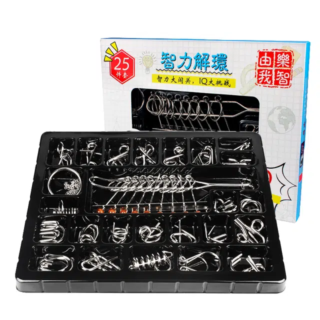 乐智由我 九连环 智力解扣 益智解压 玩具