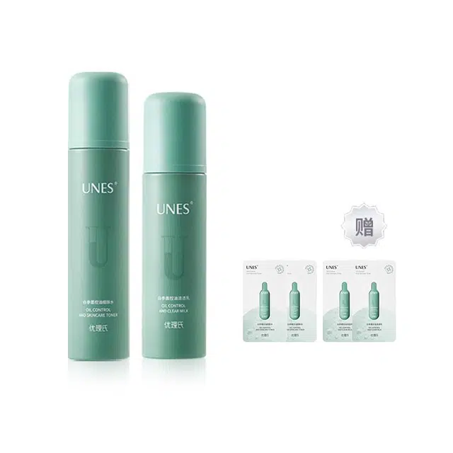 优理氏 白参菌控油细肤套装 补水保湿