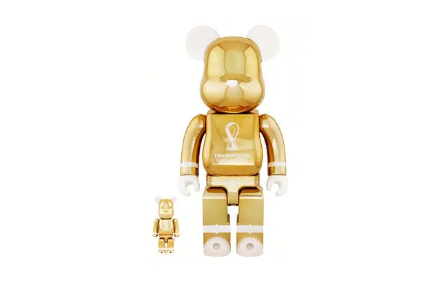 BE@RBRICK Qatar World Cup 2022 Gold 100%400%