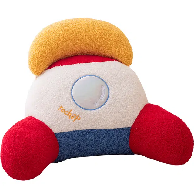 狐狸仙 卡通火箭腰枕 久坐护腰 靠枕抱枕 玩偶周边