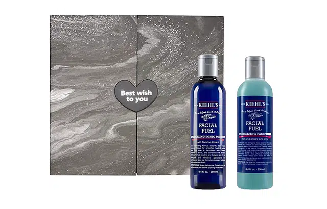 科颜氏 男士保湿星心礼盒 护肤套装 保养补水保湿 水乳三件套