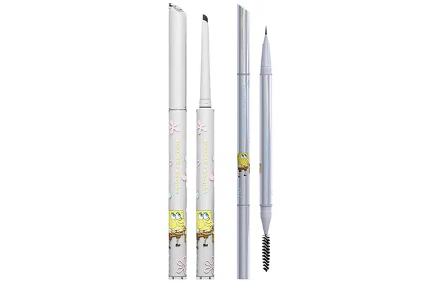 唯资 柔滑持妆眼线胶笔+精细持妆水眉笔 海绵宝宝限定款套装 防水防汗