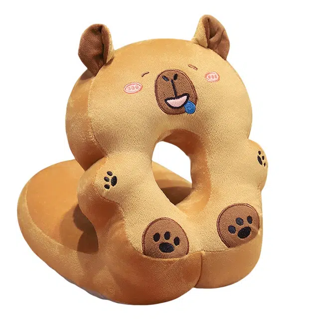 狐狸仙 卡皮巴拉水豚趴睡枕 玩偶周边