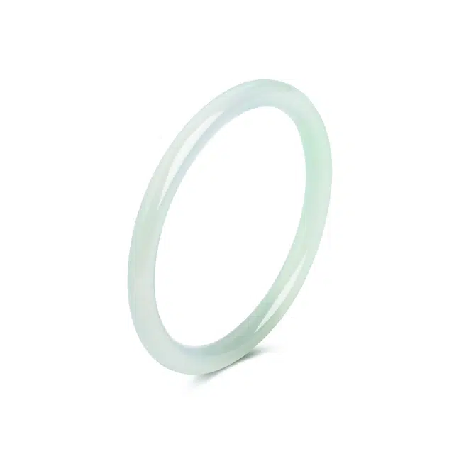 骊碧 复古国风新中式温润美人条细圆 气质国潮古风汉服小众设计感玉镯细条 玉髓 玉石手镯 女