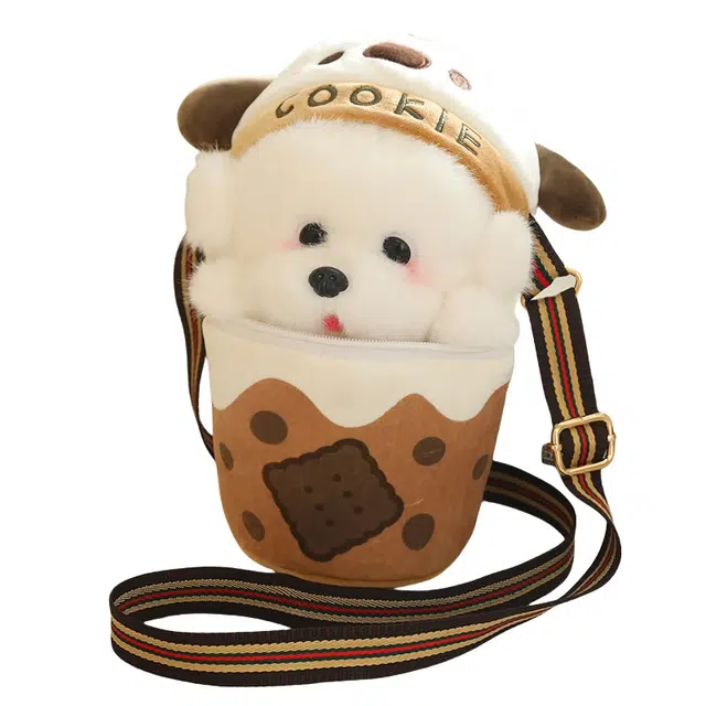彩上皇 茶杯犬 创意包包 玩偶周边
