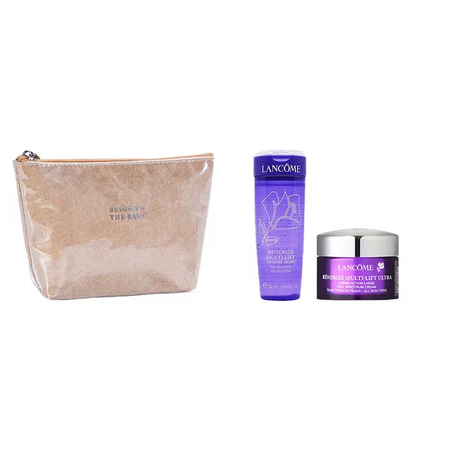 兰蔻 塑颜紧致焕白雪花霜凝露水+杜邦纸高级化妆包 小样版