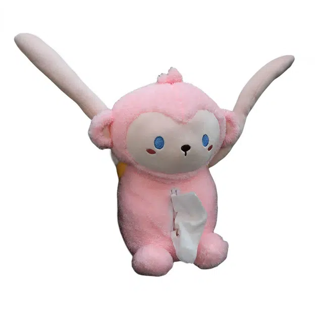 狐狸仙 创意两用多功能车载垃圾桶 汽车纸巾盒抽纸盒 玩偶周边