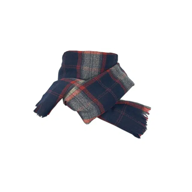 木林森 加厚韩国日系甜美保暖仿羊绒格子 绒线围巾 通用