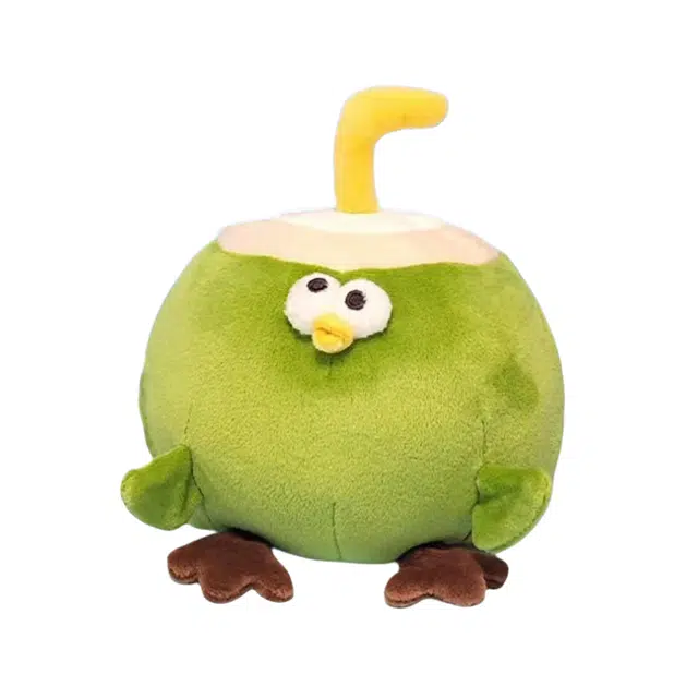 皮皮豆 创意呆萌椰子鸡抱枕 超柔软舒适 玩偶 毛绒公仔