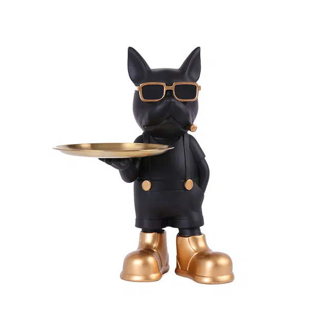 钵提 牛仔裤法斗 创意斗牛犬狗家居装饰  潮流衍生品