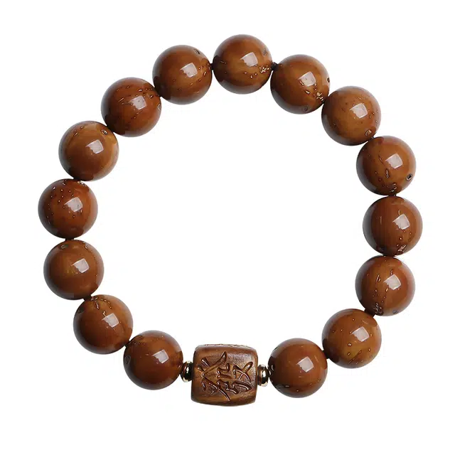 月印百川 招财纳福发字珠文玩 新中式国潮古风转运念珠 盘玩民族风小众 学生轻奢日常通勤 紫金鼠 手串 通用