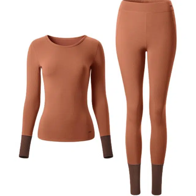 蕉下 吸汗抗静电打底长袖长裤保暖套装 女