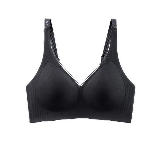 兰缪 运动无痕无钢圈软支撑侧收提拉舒适聚拢有型轻薄透气文胸 女