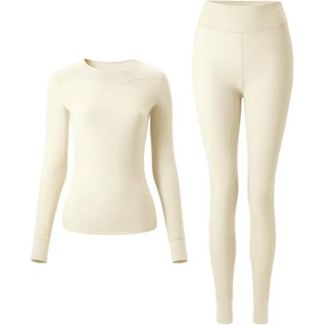 蕉下 无痕绒感吸汗亲肤保暖套装 女