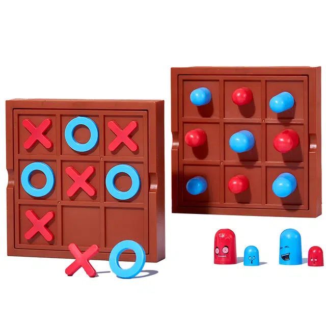 乐乐鱼 井字棋 思维训练双人对战亲子互动培养专注力 早教益智玩具
