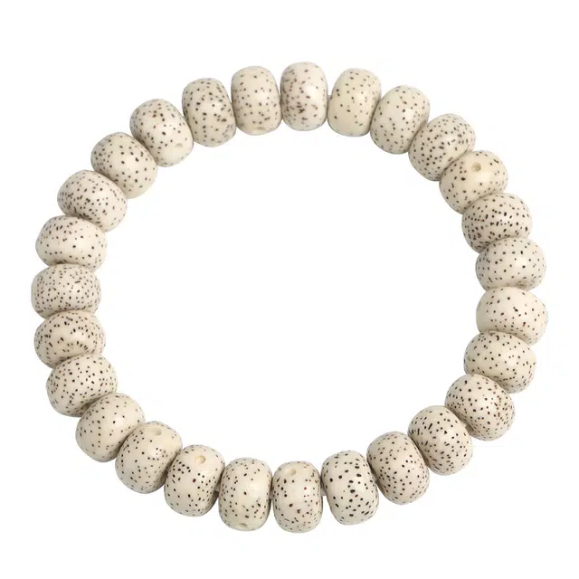 月印百川 顺白高油高密算盘珠绕指柔 新中式国潮复古文玩手把件 盘玩转运念珠佛珠文玩 学生情侣搭配汉服旗袍 星月菩提 手串 通用