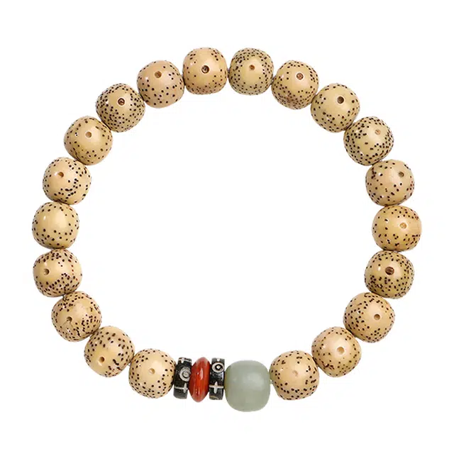 月印百川 精品鸡油黄高油密古风佛珠手持 盘玩复古中式国风转运念珠手把件 日常通勤文玩 礼盒装 星月菩提 菩提类手串 通用