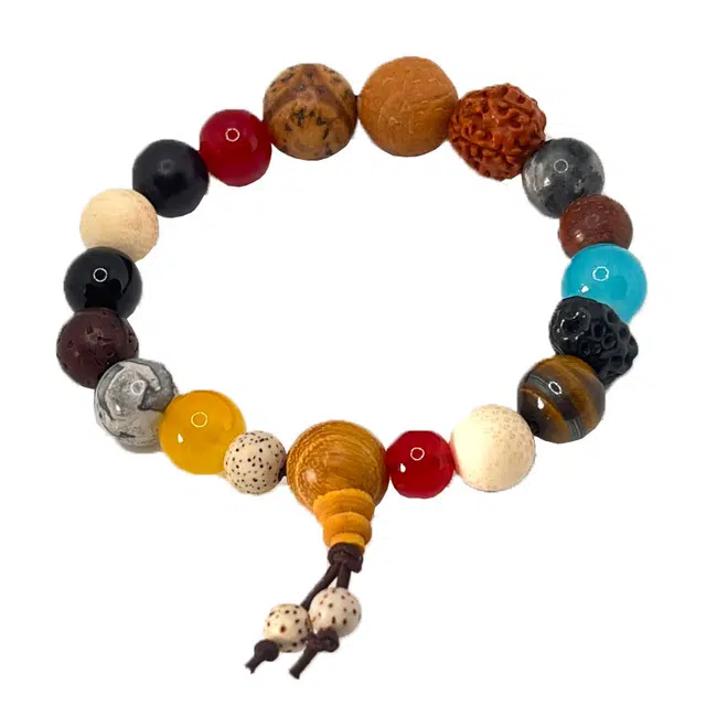 亮尊 十八籽新中式国潮招财纳福转运复古 菩提根 手串 通用