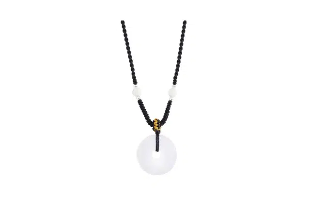 尚银福 吉祥平安扣 轻奢小众高级感 新中式复古国潮几何转运圆珠编织绳 菩提子/菩提籽 项链 通用