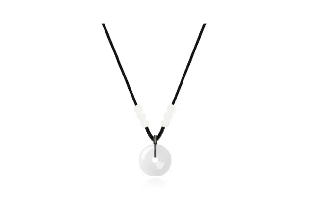 尚银福 吉祥顺遂 平安扣 新中式国风平安吉祥招财好运纳福长命配饰 菩提子/菩提籽 项链 通用