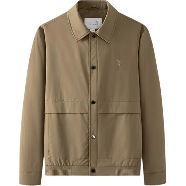 与狼共舞 科技蓄温保暖翻领羽绒服外套 男款