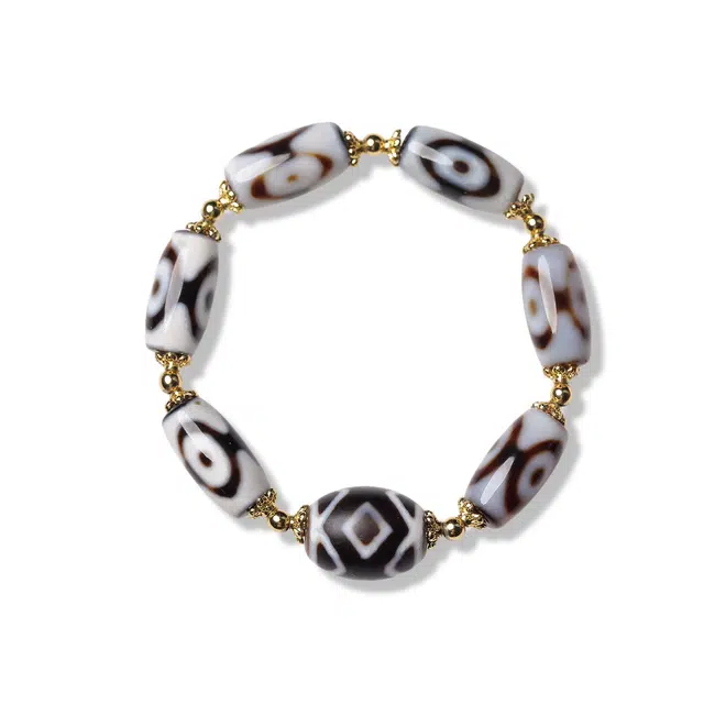 古禾 国潮风典藏好物多宝天珠小众设计民族风招财转运 玛瑙 玉石手串 女