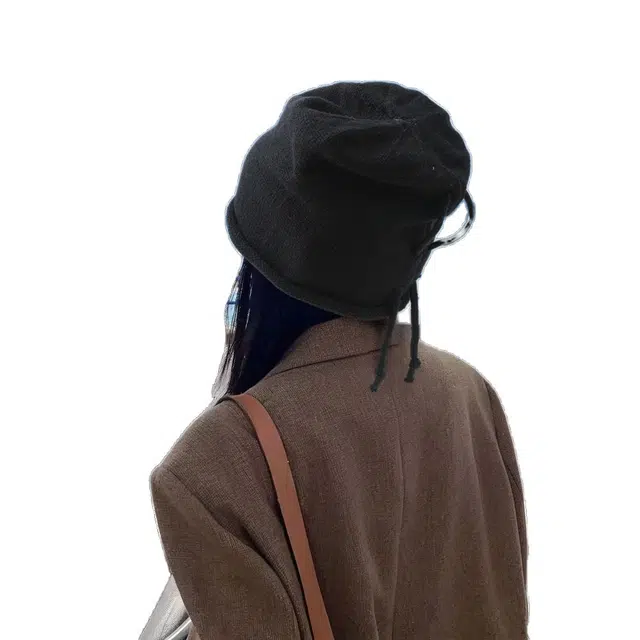 木林森 秋冬季堆堆帽保暖防风头套子时尚百搭抽绳月子织 涤纶 绒线帽 通用