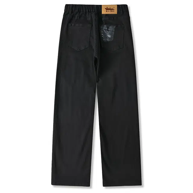 金盾 高街暗黑破洞喷墨弹力直筒牛仔裤 通用