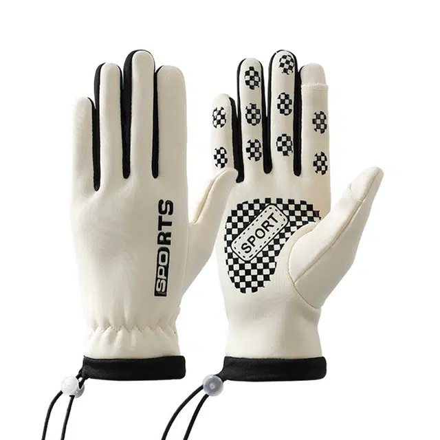 南极人 滑雪内胆可触屏户外骑行运动内穿加绒防寒防泼水 加厚 保暖手套 男女同款情侣款