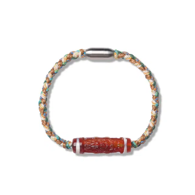 古禾 国潮风飞龙在天藏龙天珠小众设计古典唯美 玛瑙 玉石手链 女