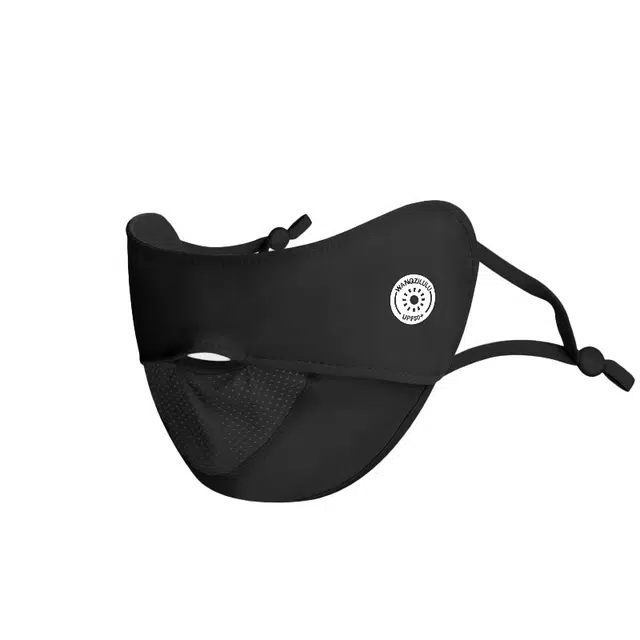 稻草人 夏季脸基尼冰丝脸罩遮阳神器透气薄全脸防紫外线 锦纶 防晒面罩 男女同款情侣款