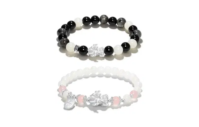 尚银福 招财貔貅 新中式招财纳福吞金兽文玩盘串 国风复古设计首饰 菩提子/菩提籽 手串 男女同款情侣款