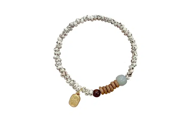 尚银福 星月 招财纳福牌新中式国潮复古风 转运小珠子平安招财 盘玩文玩手饰 菩提子/菩提籽 手串 男女同款情侣款