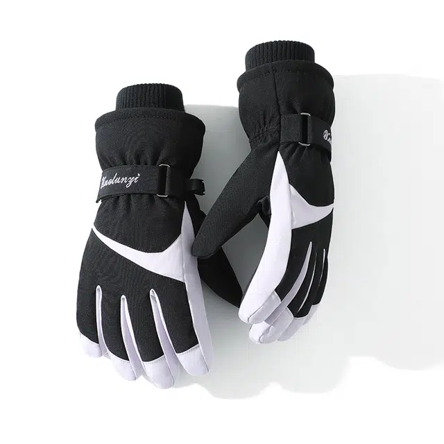 南极人 冬季防寒防冻加绒玩雪骑行保暖防风防泼水可触屏东北零下 加厚 滑雪手套 男女同款情侣款