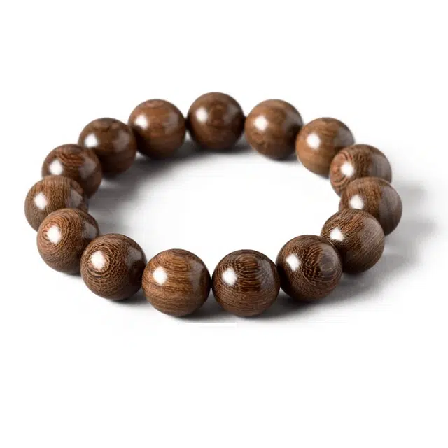 雅谷 平安 国风新中式招财时来运转灵隐寒山寺小众文玩佛珠念珠转运站 金丝檀木 手串 男女同款情侣款